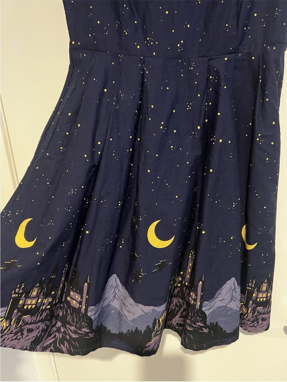 ModCloth Black Friday Harry Potter I Solemley Swear Midnight Dress Navy Blue - Picture 7 of 15